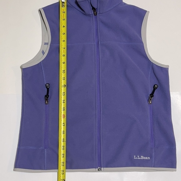 L.L. Bean Woman Purple Fleece Zipped Vest Jacket Size S - Picture 12 of 12